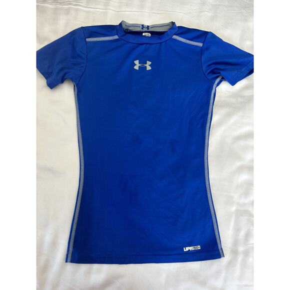 Under Armour Blue Fitted Shirt  size small - Picture 2 of 4